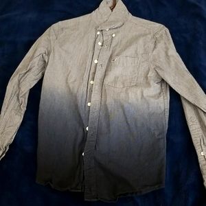 Hollister 2 color blend button shirt